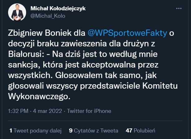 Tak Zbigniew Boniek TŁUMACZY swoje głosowanie!